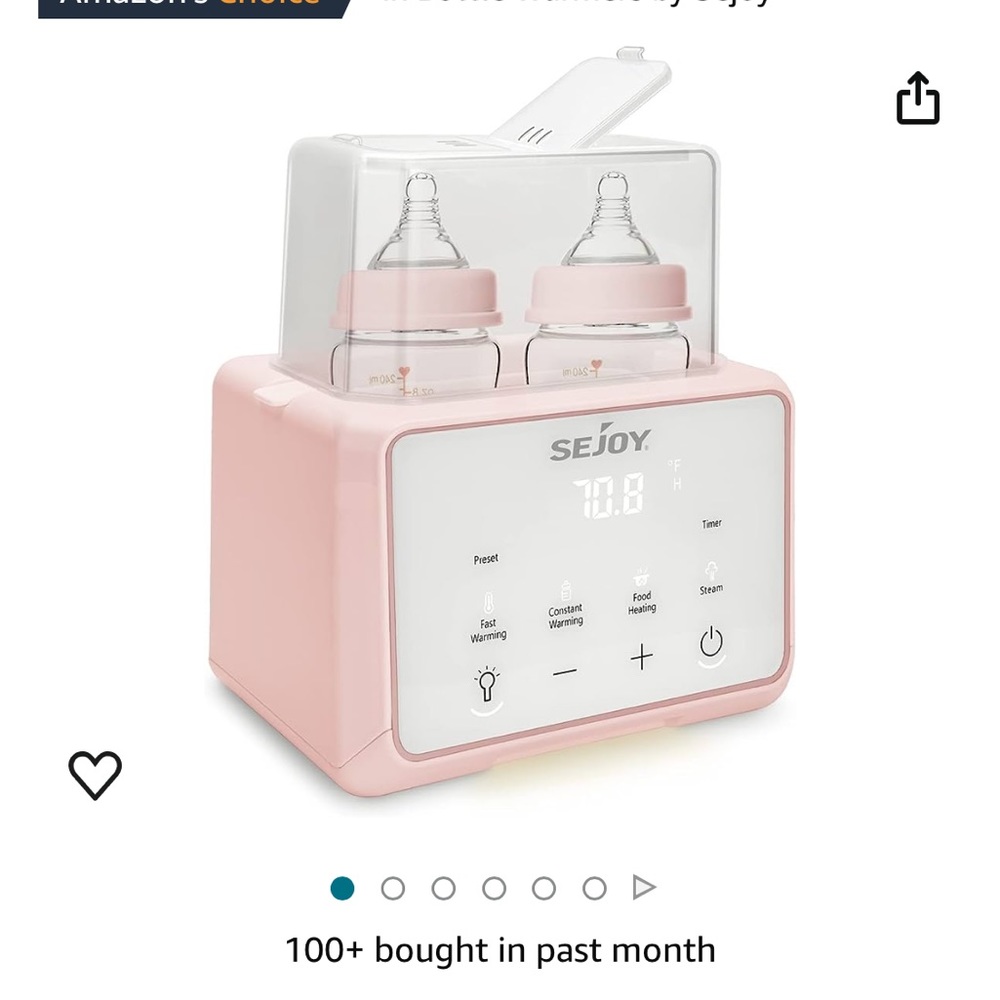 Pink Bottle warmer